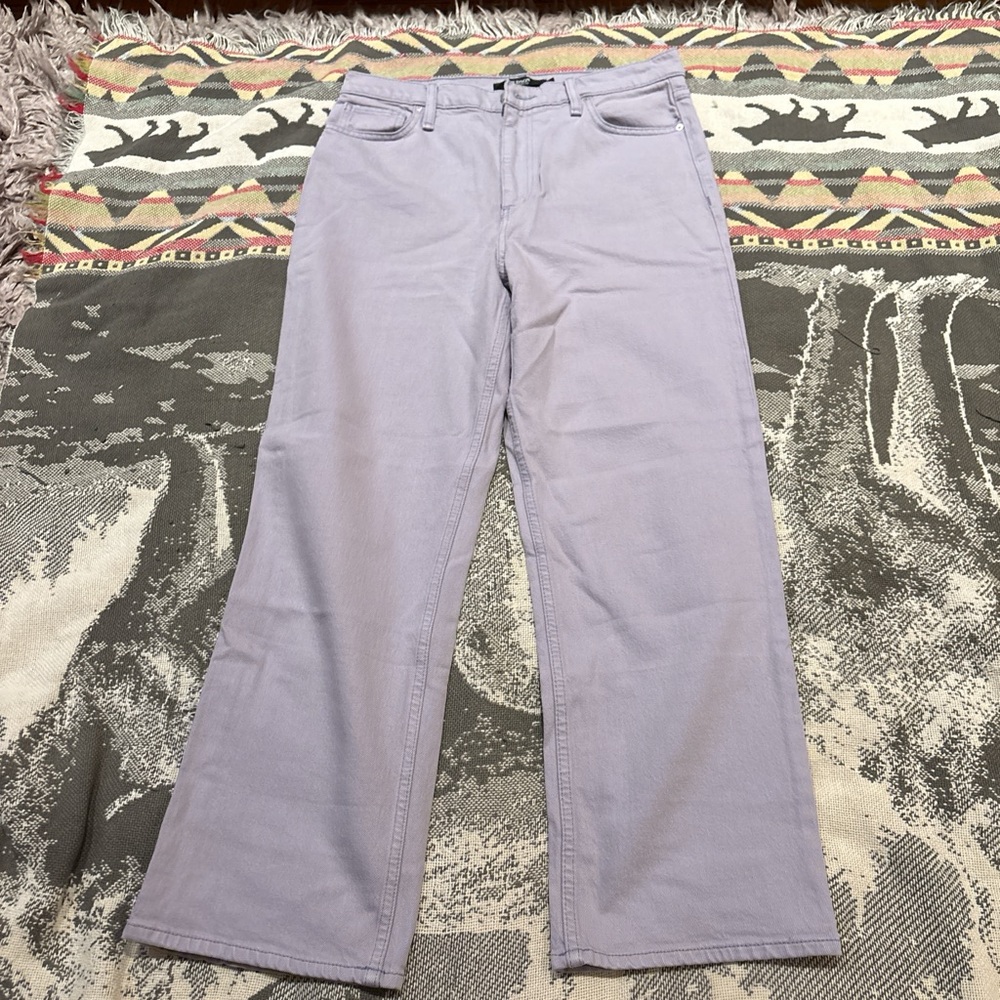 Hudson Jeans Lavender Straight-Leg Pants